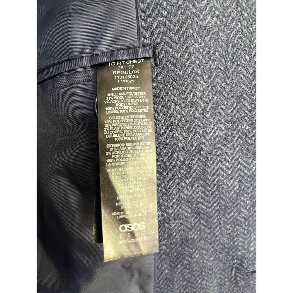 Asos Men Coats, Jackets and Vests 38 Gray - Picture 3 of 5